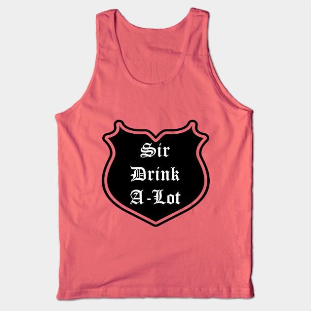 Sir Drink-A-Lot Emblem Tank Top by Red'n'Rude
